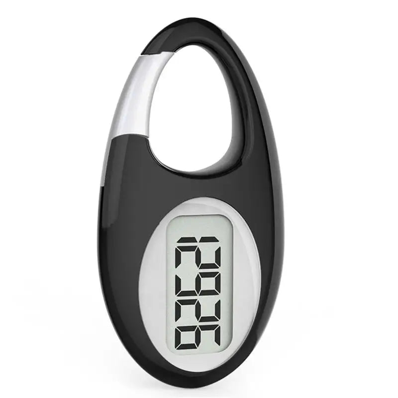 WaveGear Inc. WORKFIT pedometer showing step count on a digital screen, compact exercise gear for tracking daily steps.