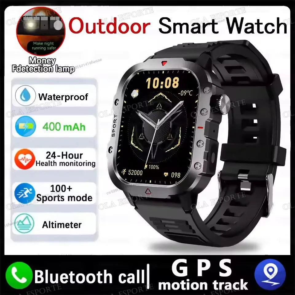 WaveGear Inc. outdoor GPS tracking sport watch with digital display and rugged design for outdoor activities.
