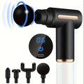 WaveGear Inc. deep tissue muscle relaxation massage gun with ergonomic design, handheld exercise gear for muscle relief.