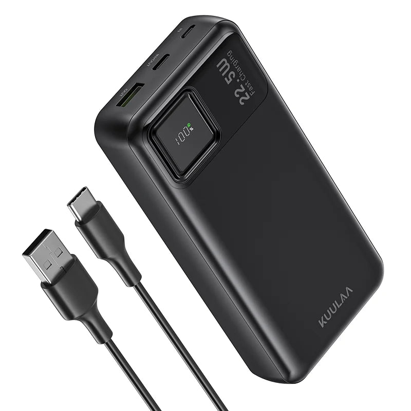 WaveGear Inc. NovaCell™ portable external battery power bank with sleek design and multiple charging ports for on-the-go power.
