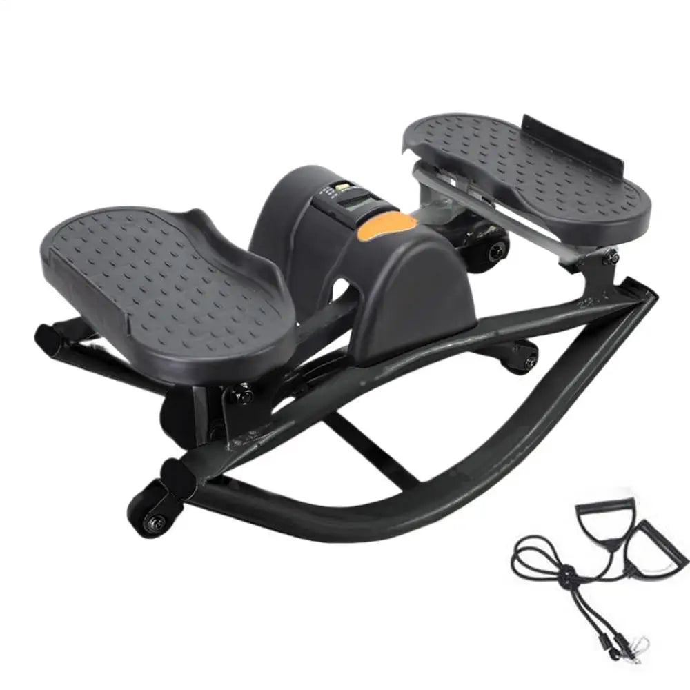 WaveGear Inc. rock stepper exercise machine for fitness workouts, showing the compact, sturdy exercise gear in a home gym setting.