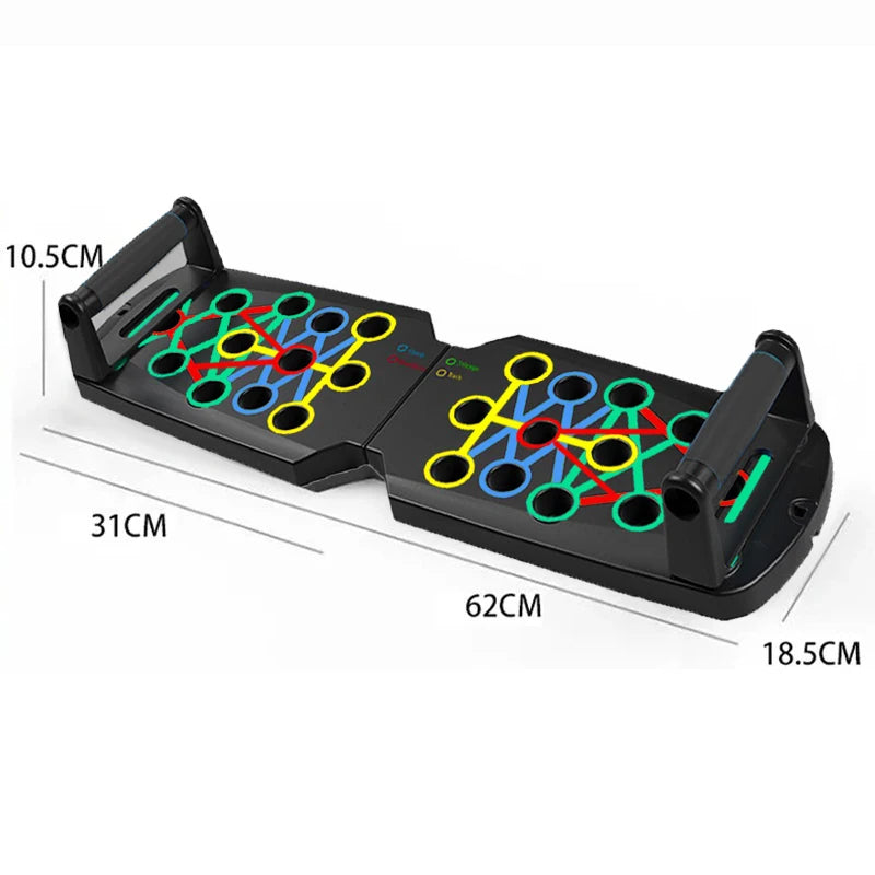 WaveGear Inc. portable push-up board set with multiple grip positions for versatile exercise and strength training.
