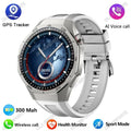 WaveGear Inc. 2026 Watch 5 Pro GPS Tracker showing sleek design and digital display on a smartwatch screen.