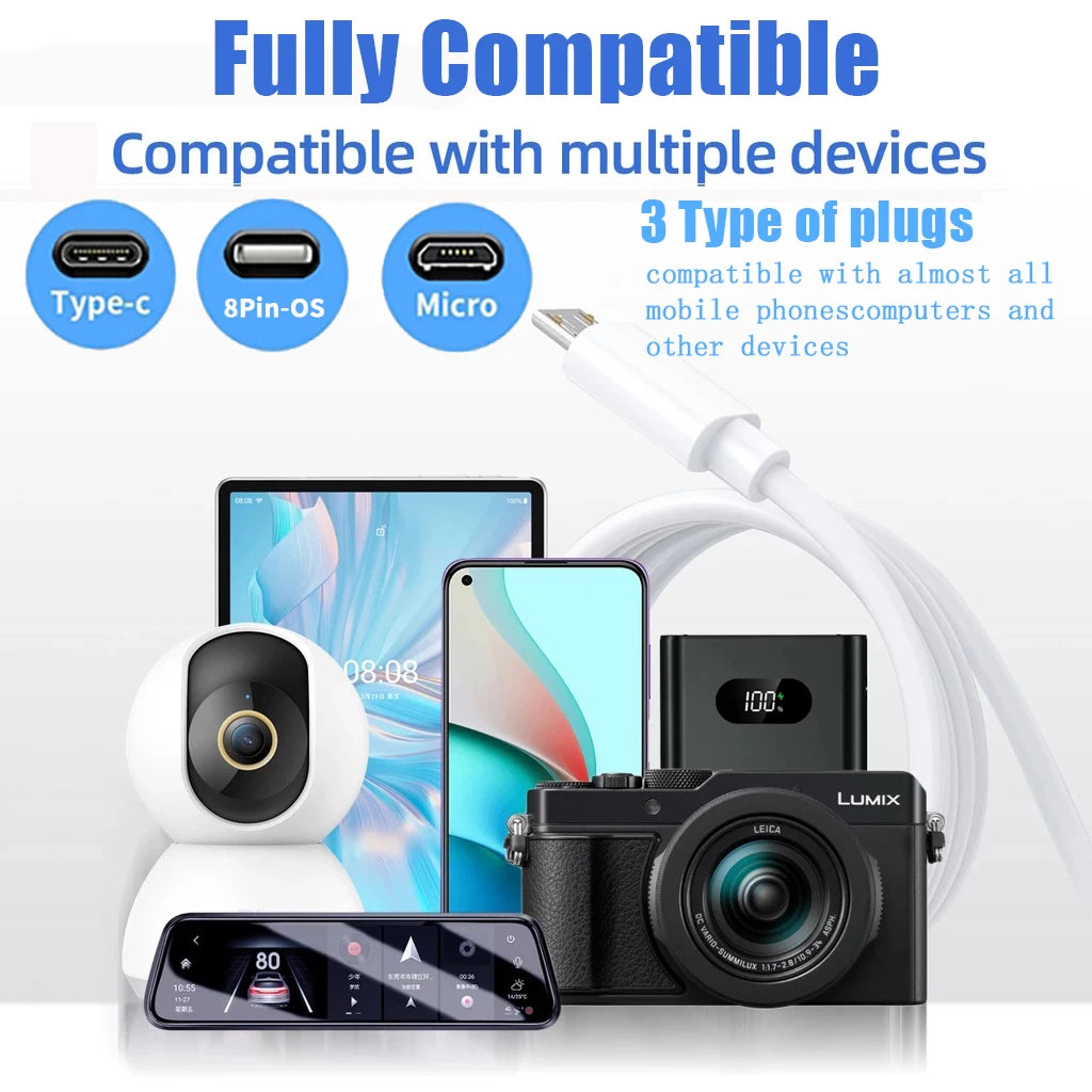 RoadLine™ Extended Cable – Extra-Long Reinforced Charging Cable - WaveGear Inc.