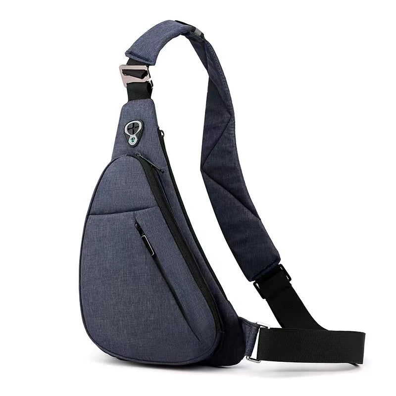 WaveGear Inc. anti-theft crossbody travel bag with adjustable strap, multiple compartments, and secure design for everyday use.