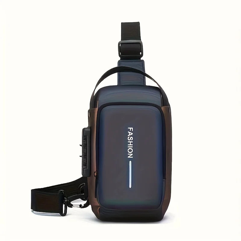 WaveGear Inc. anti-theft sling travel bag with durable materials, featuring multiple compartments and secure design for safe travel.