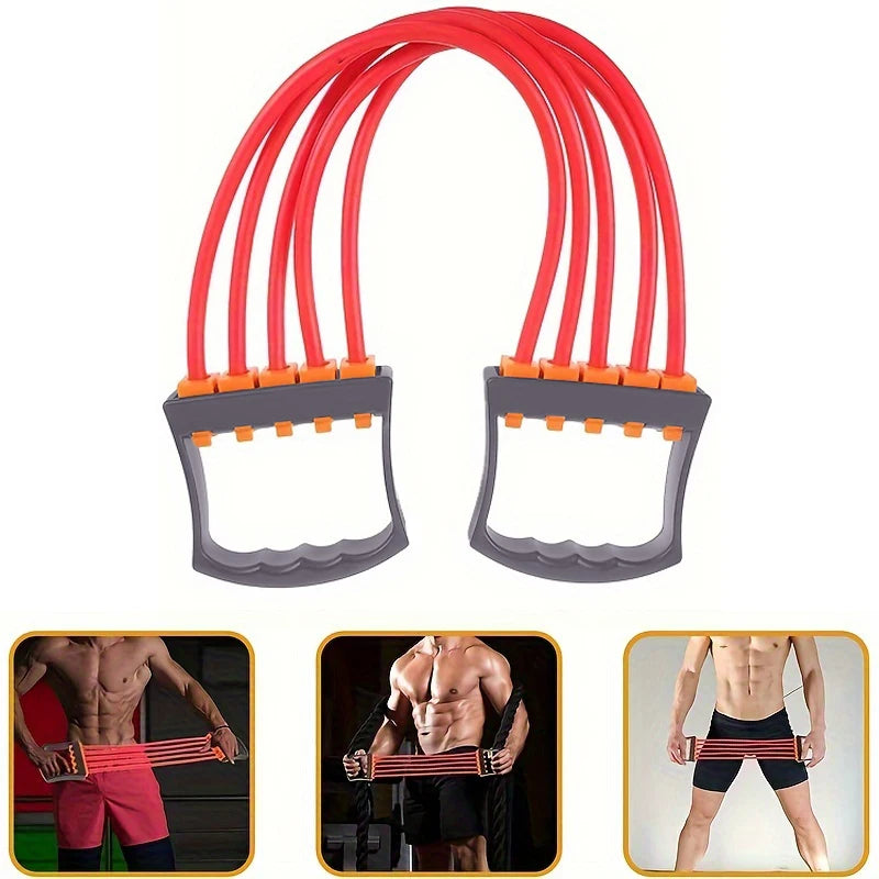 Full body workout band by WaveGear Inc. showing a flexible resistance exercise band used for strength training and fitness exercises.