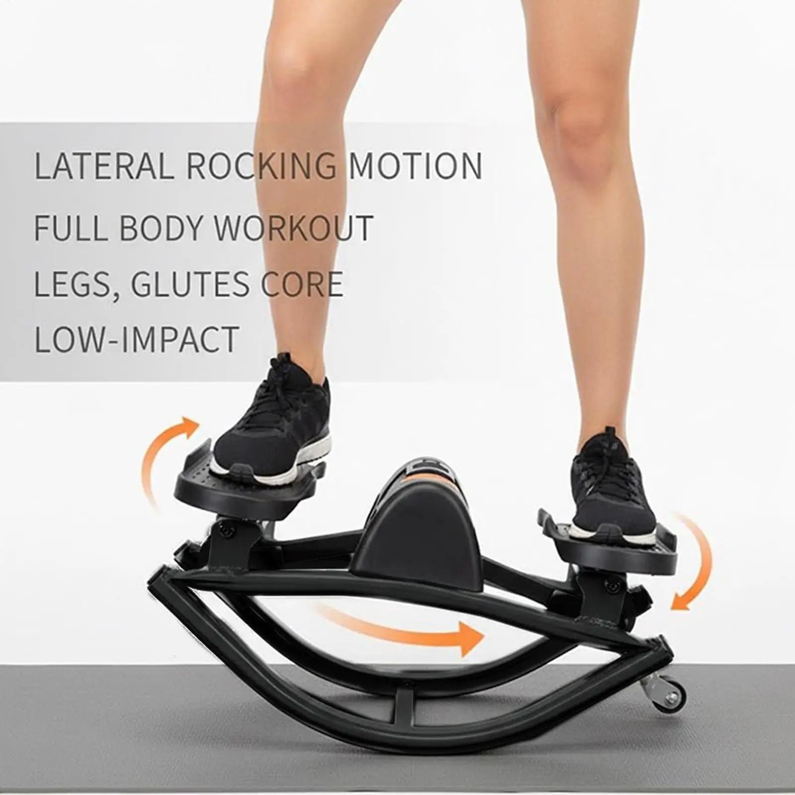 WaveGear Inc. Rock Stepper Exercise Machine showing a compact workout gear with adjustable steps for cardio fitness