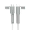 WaveGear Inc. soft silicone cable protector cover on a charger, preventing fraying and damage to charging cables.