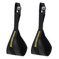WaveGear Inc. abdominal muscle belt hangers, exercise gear for core workouts, shown hanging on a wall with a black strap and metal hooks.