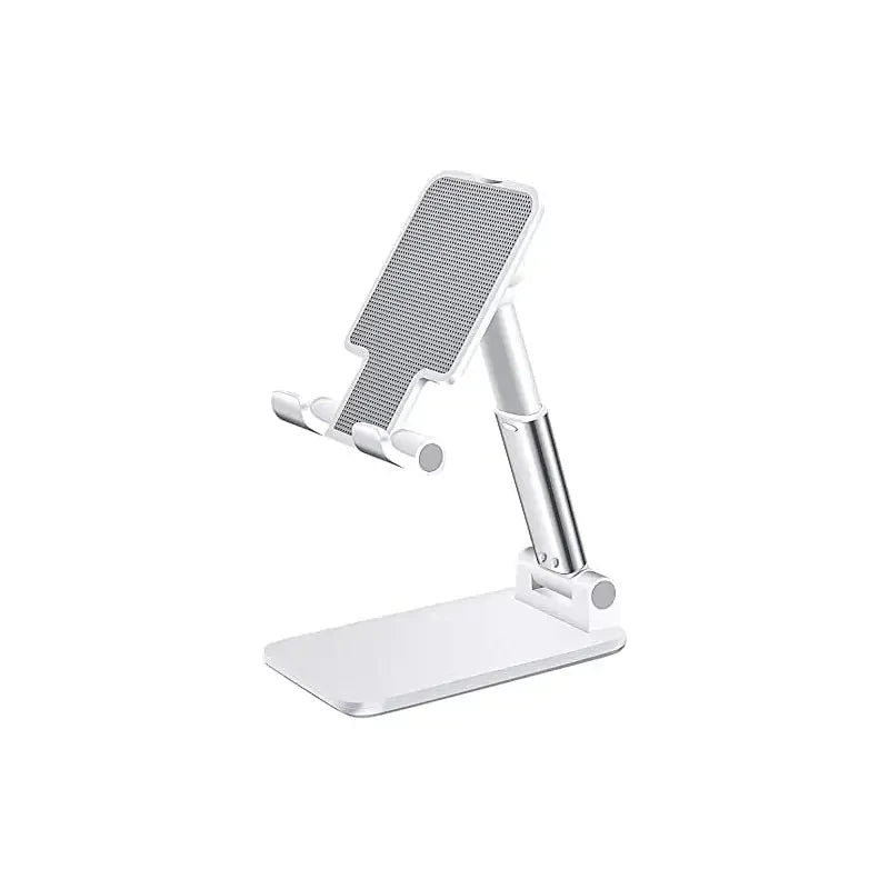 WaveGear Inc. VectorMount™ desk mobile phone holder stand displaying a sleek, adjustable black phone stand on a clean surface