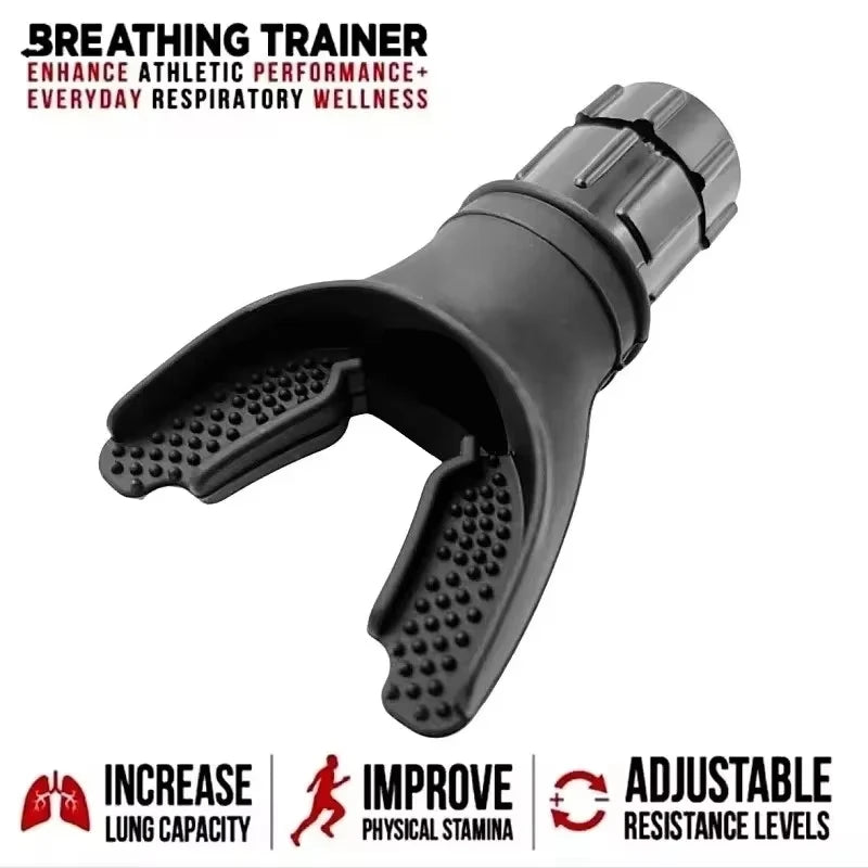 Portable breath exerciser from WaveGear Inc., compact exercise gear for improving lung capacity and breathing strength.